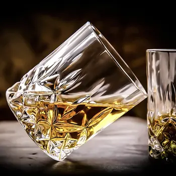 1Pcs Vysokou Kapacitou bezolovnaté Whisky poháre na Víno, Brandy, Pivo, Víno, Pohár Bar Hotel Drinkware Bourbon Koktail Škótskej Skla Darčeky