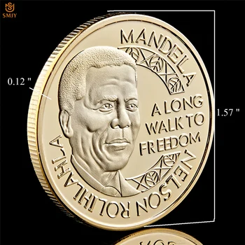 1993 Nositeľ Nobelovej Ceny Mieru Nelson Mandela Južná Afrika Prezident Gold/Silver Plated Suvenírov Hodnotu Mince Darček Kolekcie
