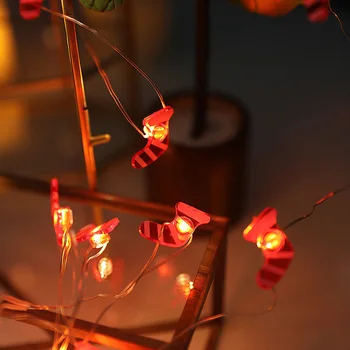 20/30/50LEDS Vianočné Dekorácie Medený Drôt Svetlá Santa Snehuliak Strom Svetlo String Záhrada Rozprávky LED Svetlá Dekorácie