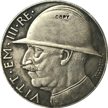 Taliansko 1928 20 Lire kópie mincí 35.5 MM