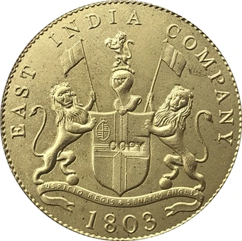 1803-India Britské 10 Hotovosti mince KÓPIU 25.7 mm