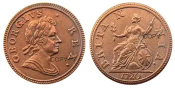 UK súbor(1719-1724) 6pcs,Prehliadanie British Mince George som,veľmi zriedkavé kópiu mince