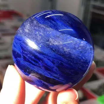 MOKAGY Liečivý Kameň Energie Modrá Topenia Crystal Ball Dekoračné Darčeky 50 mm-60 mm 1pc