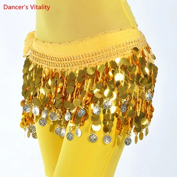 Brušný Tanec Pás Reťazca Ženy Bellydancing Výkon Šifón 88 Mince Praxi Pás Sukne Orientálny Tanec Pás Kmeňa Nosenie