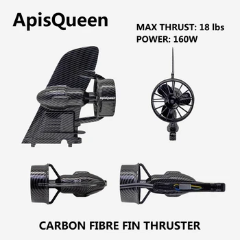 ApisQueen U9 160W Podvodné Thruster 18 LB ŤAH S Batériou A Diaľkové ovládanie Pre SUP