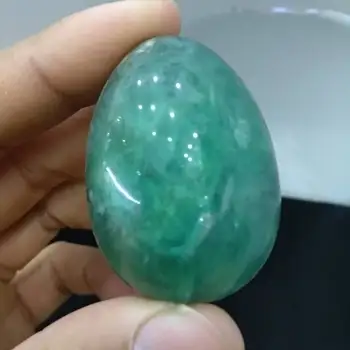 Drahokam, vajce 1 ks 50*30 mm Prírodné Zelené Fluorite vajcia Krištáľové Gule Liečenie Čakier Reiki Gule na ozdobu