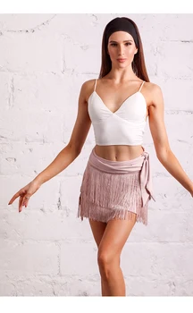 Latinské Tanečné Kostýmy Pre Ženy Sexy Biele Topy Strapec Sukne Praxi Oblečenie Latinskej Tanečnej Súťaže, Šaty, Sukne 2021