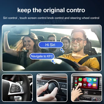 Carlinkit 4.0 Wireless CarPlay Android Auto 2 v 1, Bezdrôtový Adaptér pre Audi Mercedes Mazda Ford Toyota, Honda, Jeep, Kia VW Škoda