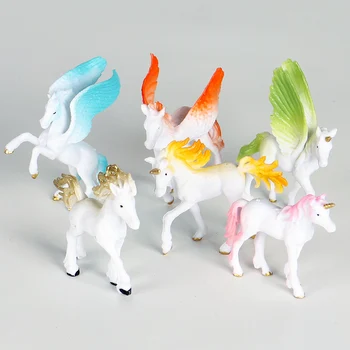 Oenux Rozprávky Lietať Kôň Elfovia Simulácie Zvieracích Mýtické Elf Pegasus Akčné Figúrky Model PVC Vzdelávacie Roztomilé Deti Hračka