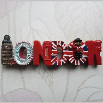 Spojené Kráľovstvo, Big Ben, London Eye, cestovanie na pamiatku správy publikované so suvenírmi Magnety na Chladničku