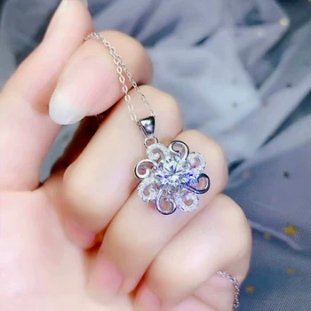 CAOSHI Nádherný Kvet Prívesok v Tvare Náhrdelník s Okrúhly Rez Cubic Zirconia Módne Šperky pre Ženy Oslňujúci Príslušenstvo