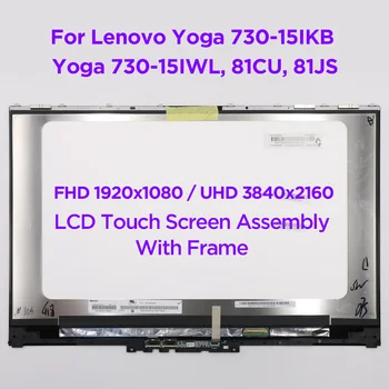 15.6 Dotykový LCD Displej Digitalizátorom. Zhromaždenia spoločnosti Lenovo Yoga 730-15IKB 730-15IWL 81CU 81JS FHD 1920x1080 UHD 3840x2160 5D10Q89745