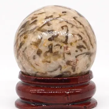 Prírodné Zebradorite Loptu Prírodných Minerálnych Quartz Oblasti Masáž Rúk Crystal Ball Uzdravenie Feng Shui Domova Príslušenstvo 30 mm