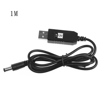 USB DC 5V, Aby DC 12V 2.1x5.5mm Muž Krok-Up Converter Adaptér Kábel Pre Router