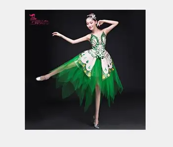 1pcs/veľa Moderných Tanečných Kostýmov pre Dospelých Tanec oka patchwork buttefly šaty Módnej Show Kostým