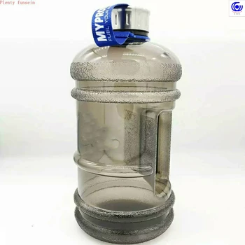 Veľkú kapacitu vedro pohár šport fitness Kanvica Posilňovni Činky tvorivé prenosné plastové priestor 2.2 L fľaša na vodu drinkware